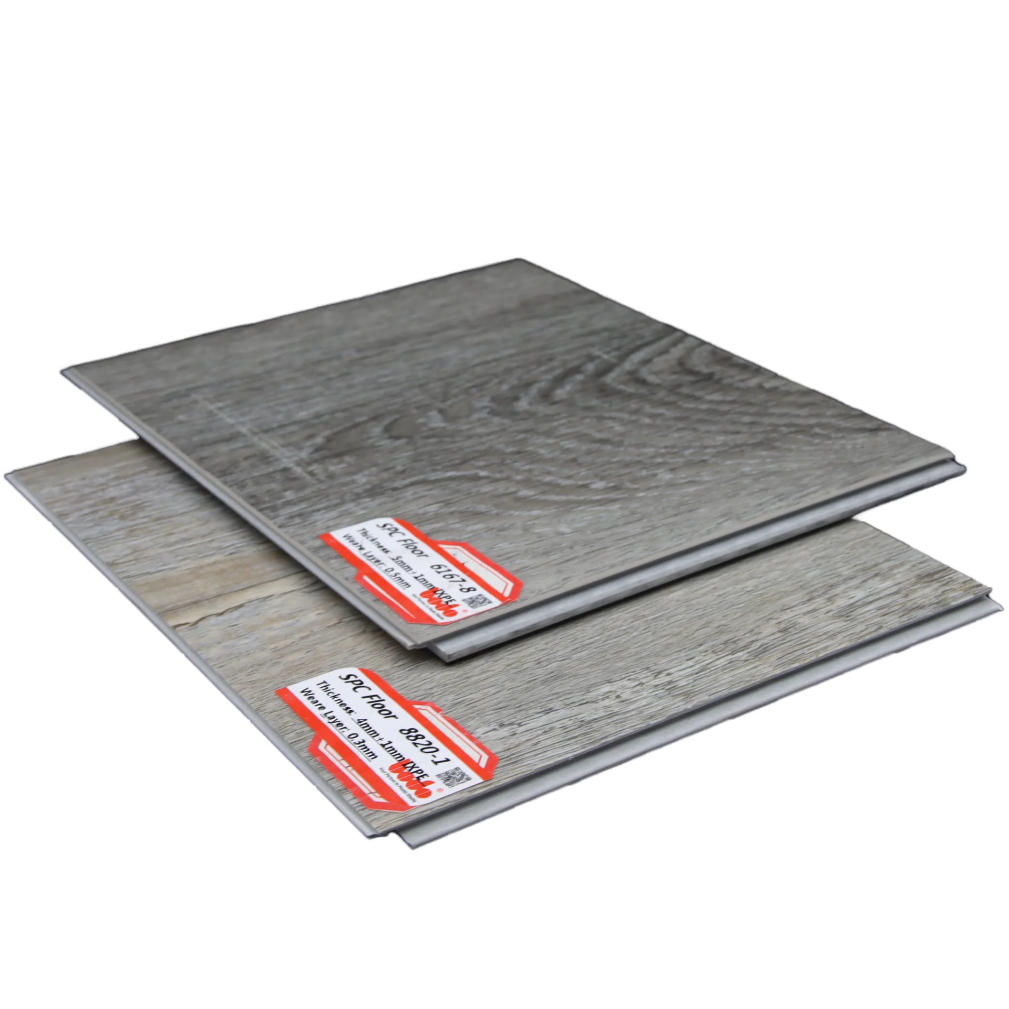 100% environmentally friendly waterproof wood grain interlocking tiles interlock click vinyl spc flooring
