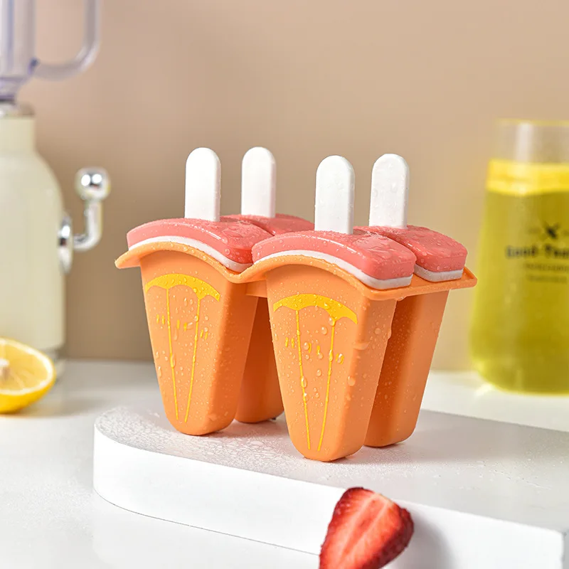 New Style Fruit Popsicle Ice Tray Food Safe Watermelon Lolly Pop Ice Cream Mold DIY Chocolate Cake Mold