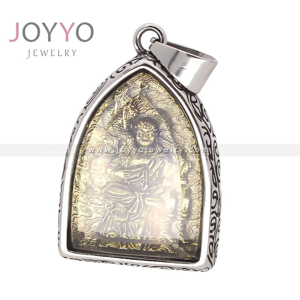 Gold Buddha Pendant Stainless Steel personalized gold  pendant hindu charms for diy jewelry making