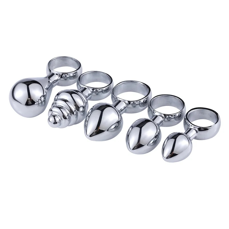 Couple Sex Toys Smooth Touch Female Butt Plug Metal Aluminum Alloy Anal Butt Plug