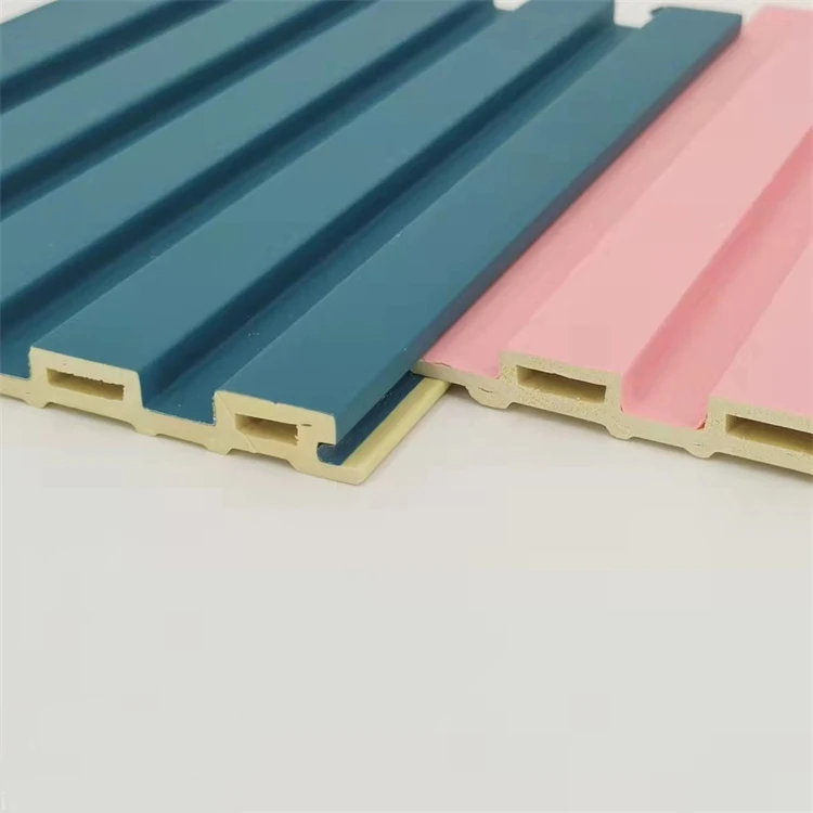 Interior Decorative WPC Wall Cladding Color Fluted Panel