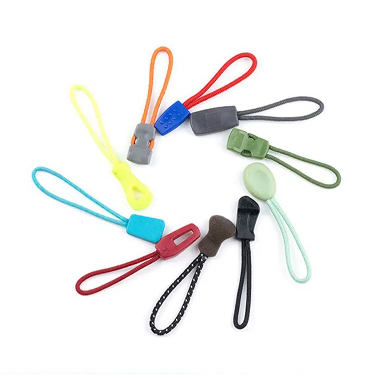 Factory Wholesale Environmental Protection Resin Material Zipper Pulls Rope