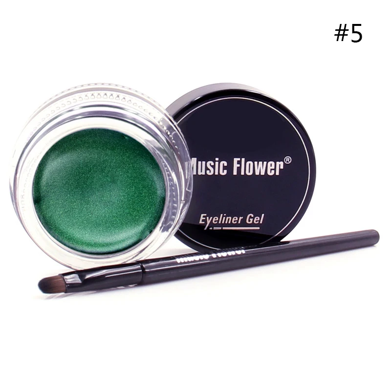 Amazon Hot Sale Waterproof OEM Eye Liner 24 Hours Longlasting Eyeliner Cream With Brush Cosmetics Makeup BROW GEL