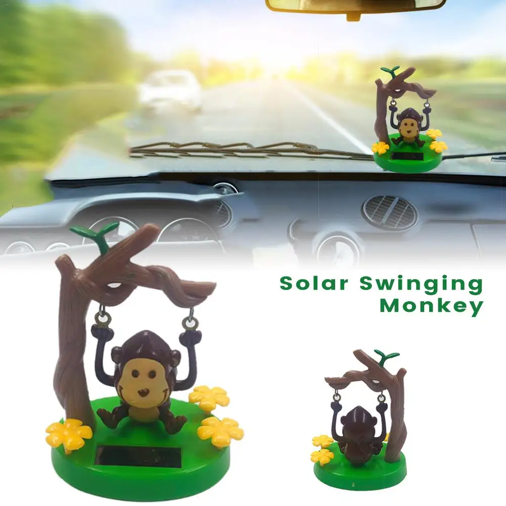 
Solar Powered Dancing Animal Swinging Animated Bobble Dancer Toy Car Decor Kids Toys Gift 