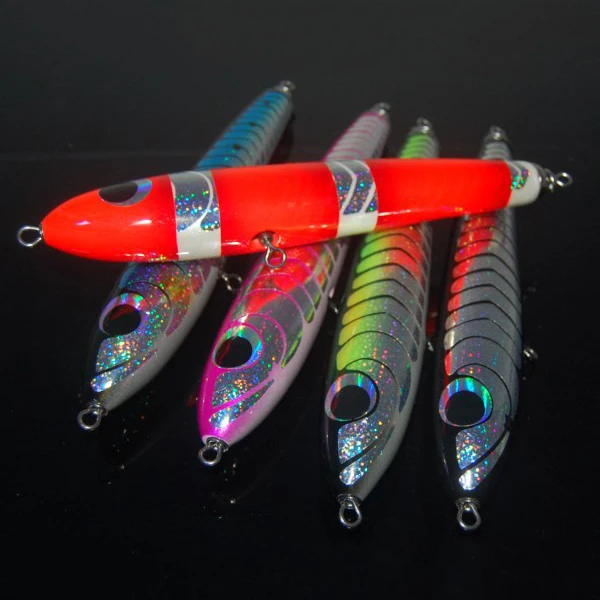 Salt water lure gt popper 120g 24cm  wood fish big game popper fishing lure hard stick bait