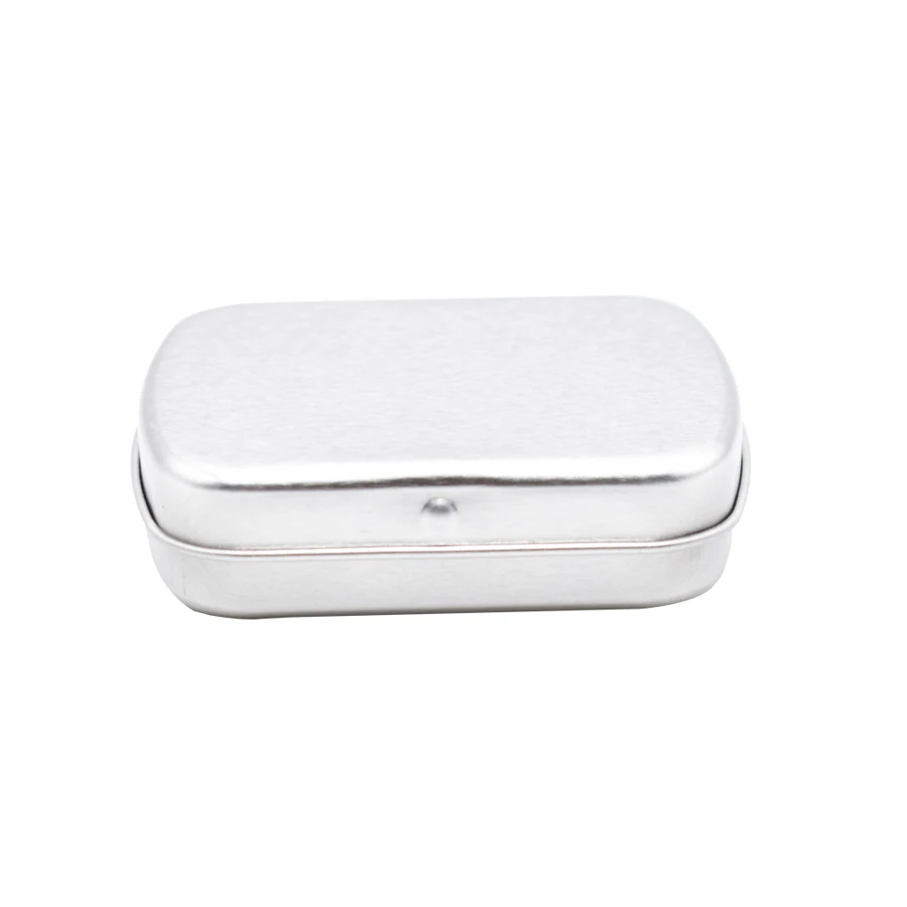 Шарнирная маленькая металлическая жестяная коробка для мятных конфет от производителя