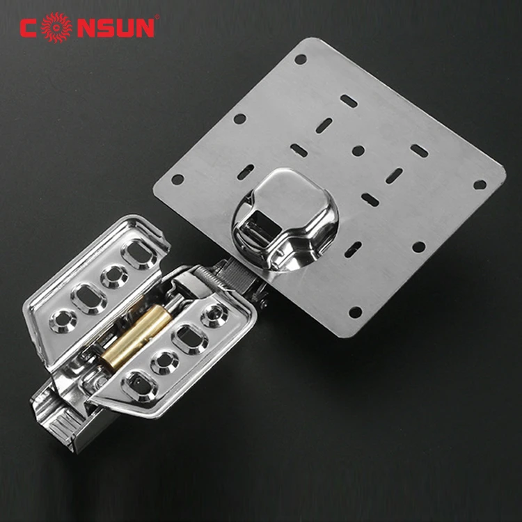 Hinge Mounting Plate Furniture Hinges Piece Protecting Wooden Kitchen Cabinet Door Stainless Steel Hinge Side Plate Repair Kit