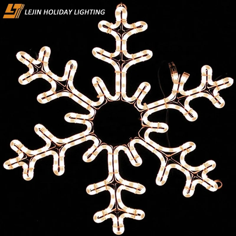 Indoor use holiday decoration 110V led 2d snowflake motif