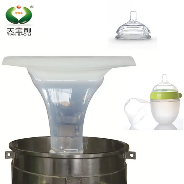 liquid silicone rubber materials silicon mold making for baby nipples hardness 40 shore A