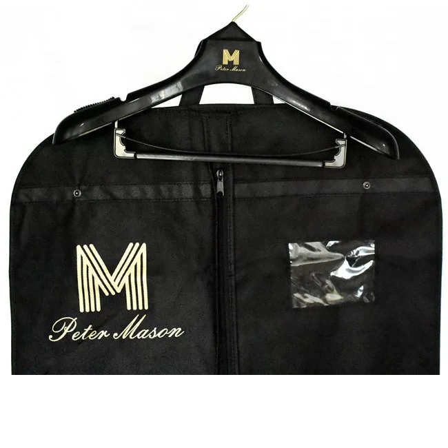 Foldable non woven custom garment suit cover bag for clothes