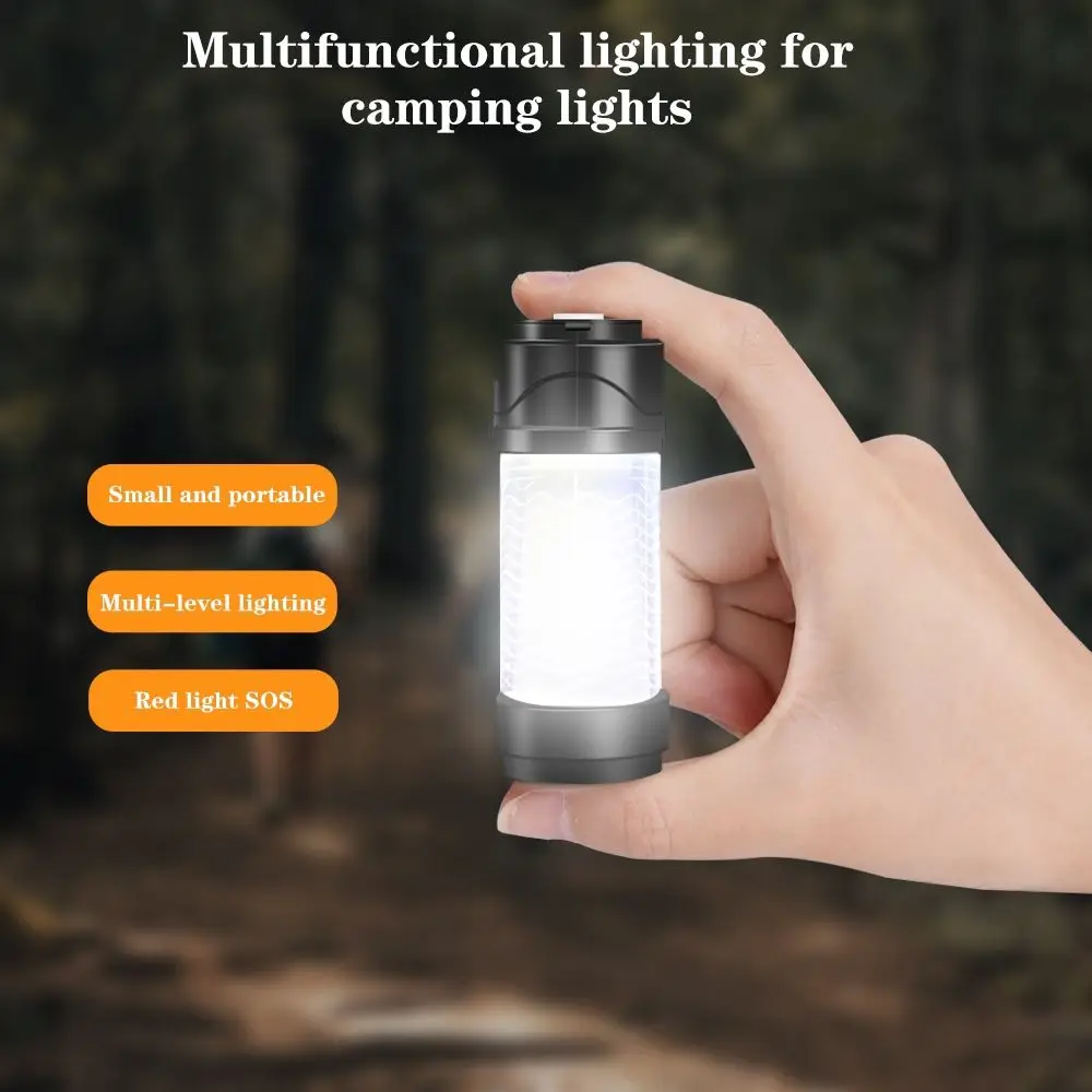 New waterproof  IPX6 Portable Camping Light Mini USB Charging Super Long Endurance led  work light led torch flashlight