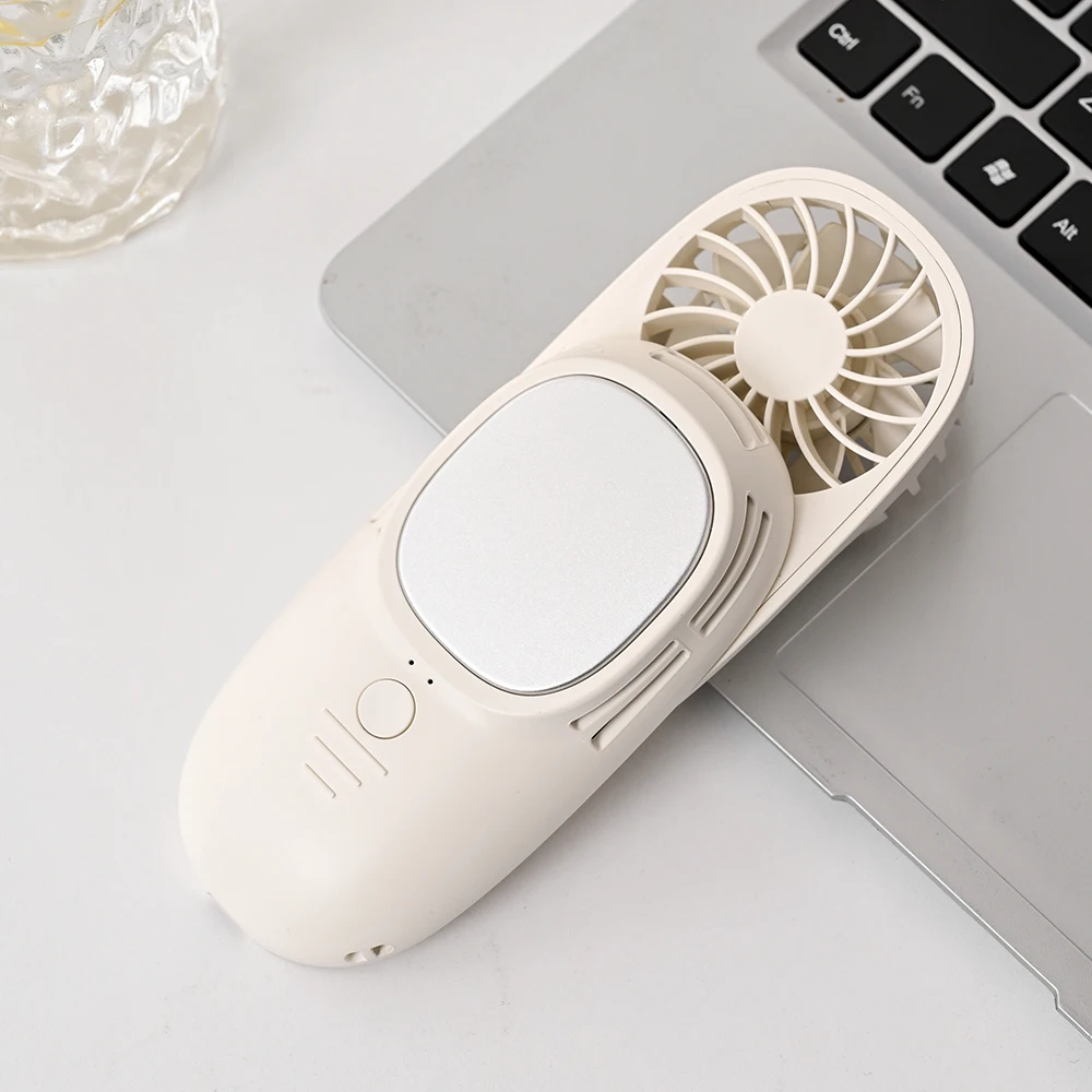 2024 new outdoor ice cooling fan slider  mini handheld fan personal ice metal skin touch semiconductor refrigeration mini fan