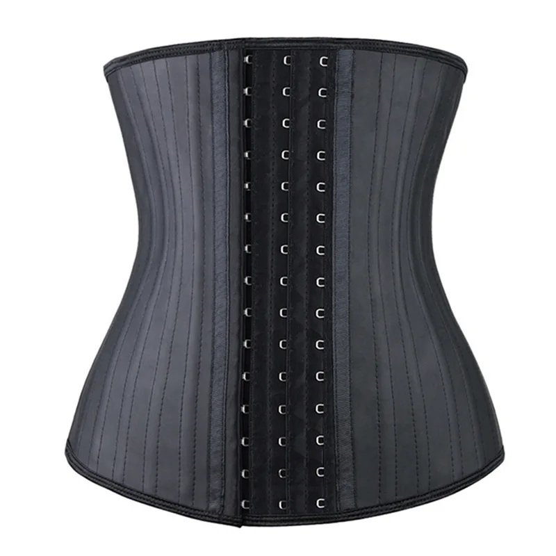 High Quality Wholesale Women Sweat Detachable  Plus Size Custom 25 Steel Bone Corsets Latex Waist Trainer
