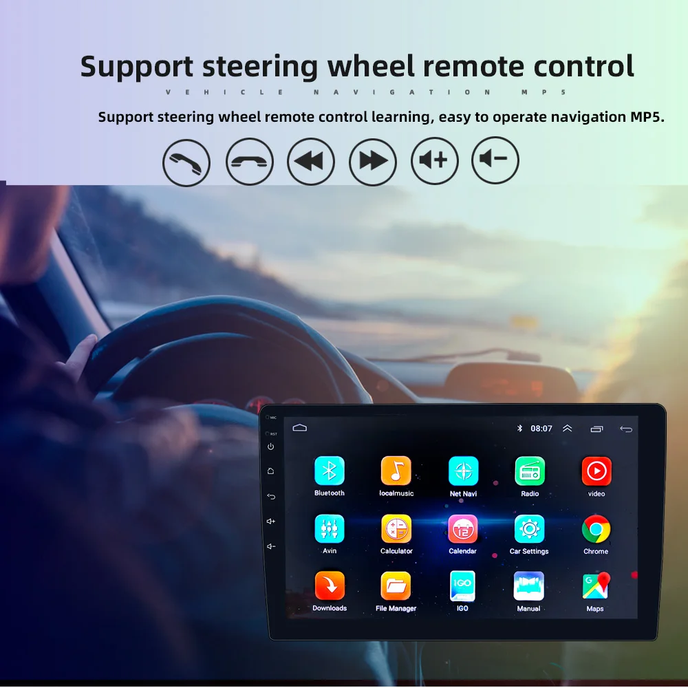 10 Inch Android System 2Din Car DVD Player Radio Phone Holder for Car