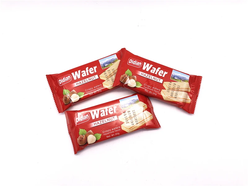 420g Hazelnut flavor wafers cheap biscuit wafer biscuit individual pack popular in west africa