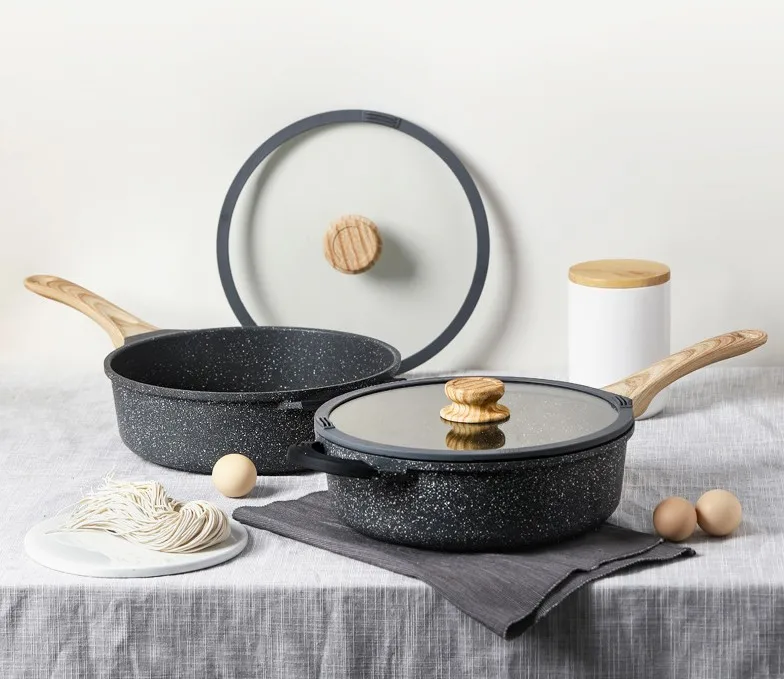 Оптовая продажа, сковорода с антипригарным покрытием, сковорода без дыма, универсальная сковорода, сковорода для жарки, сковорода для блинов