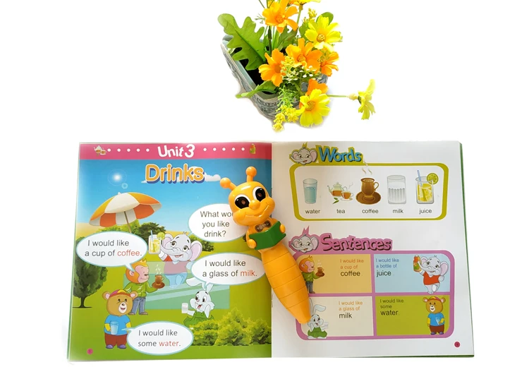 Electronic English speaking pen Book reader pen with digital books for children