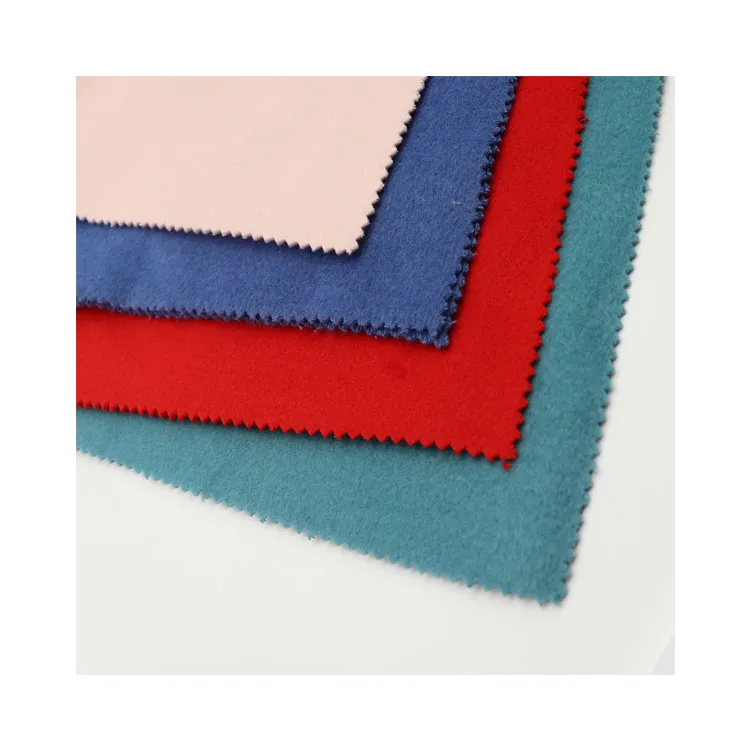 Однотонная теплая спортивная шерстяная ткань из полиэстера, односторонняя шерстяная ткань для пальто