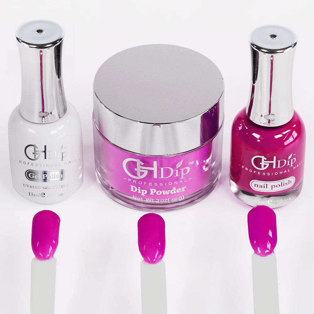 Factory Wholesale More than 2000 Colors 3 in 1 Acrylic Dipping Powder  Pigment for Quick Dip Nail System