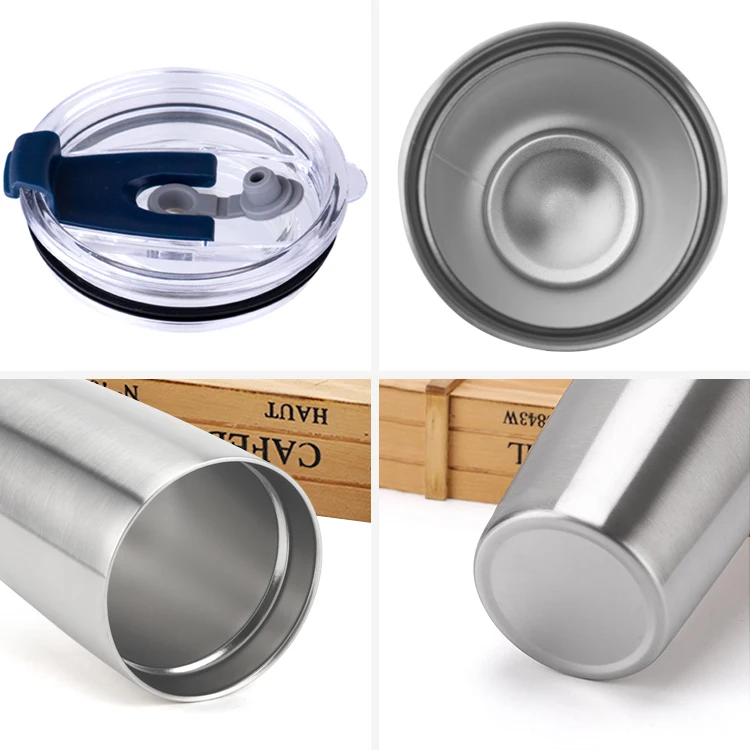 Двухслойная вакуумная Изолированная чашка тумблер для путешествий 20 унций стакан из нержавеющей стали с крышкой