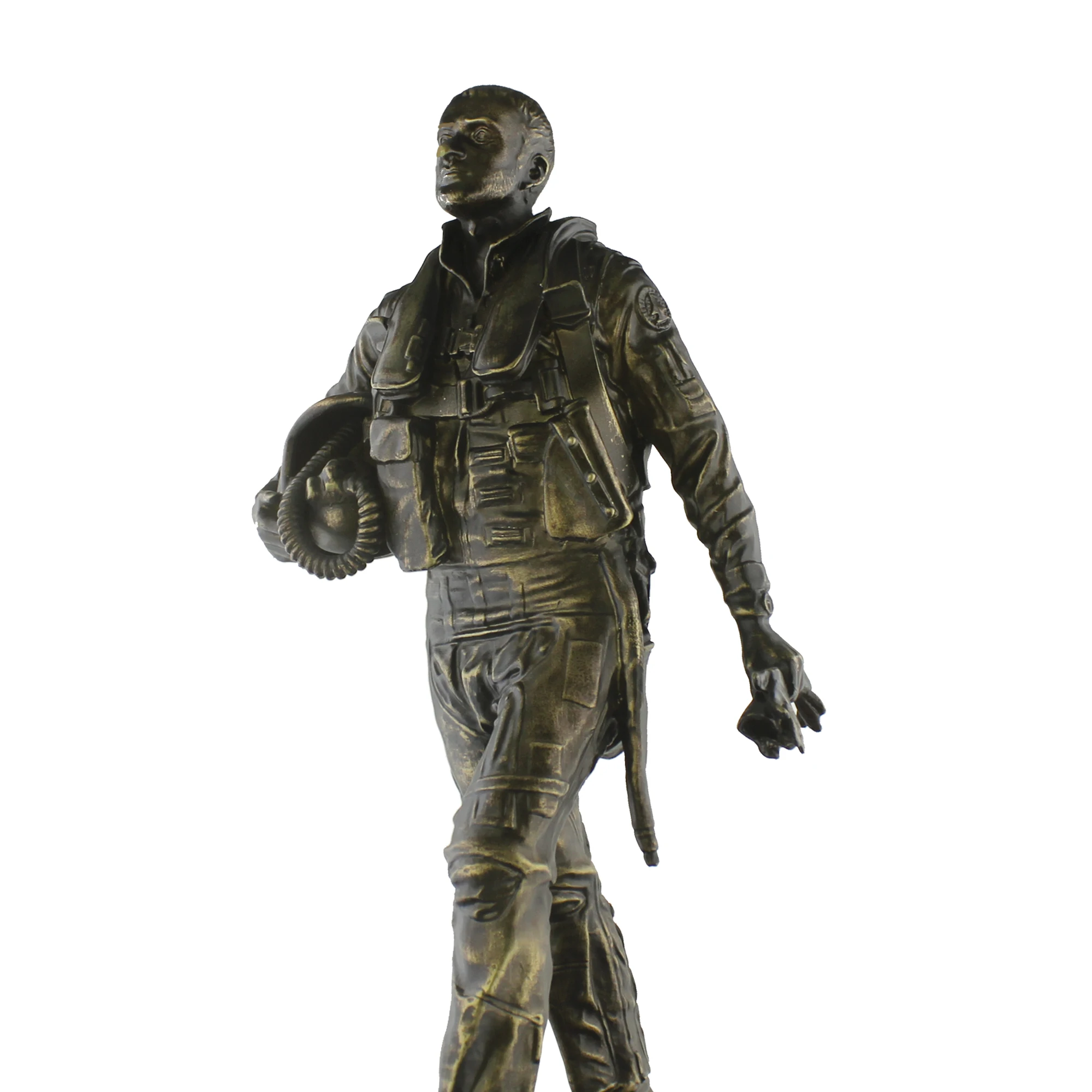 Новый дизайн ручной шлем авиация пилот статуя Овошенная скульптура ремесло для украшения дома