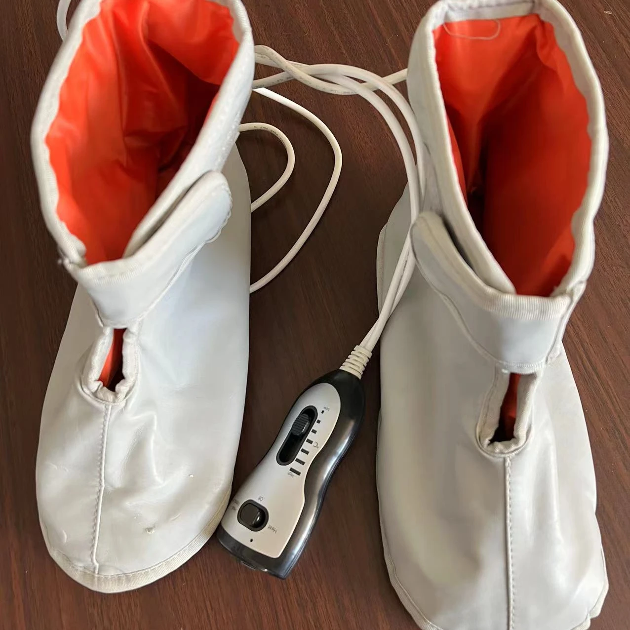 Electric foot massager foot warmer massager boots vibration and heat Massage shoes