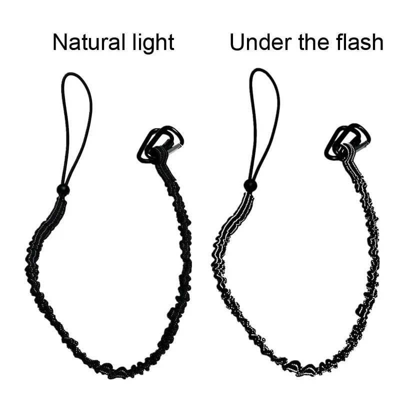Hongyu High Quality Work Nylon Safety Coil Tool Lanyard With Double Stainless Steel Carabiner Loop End