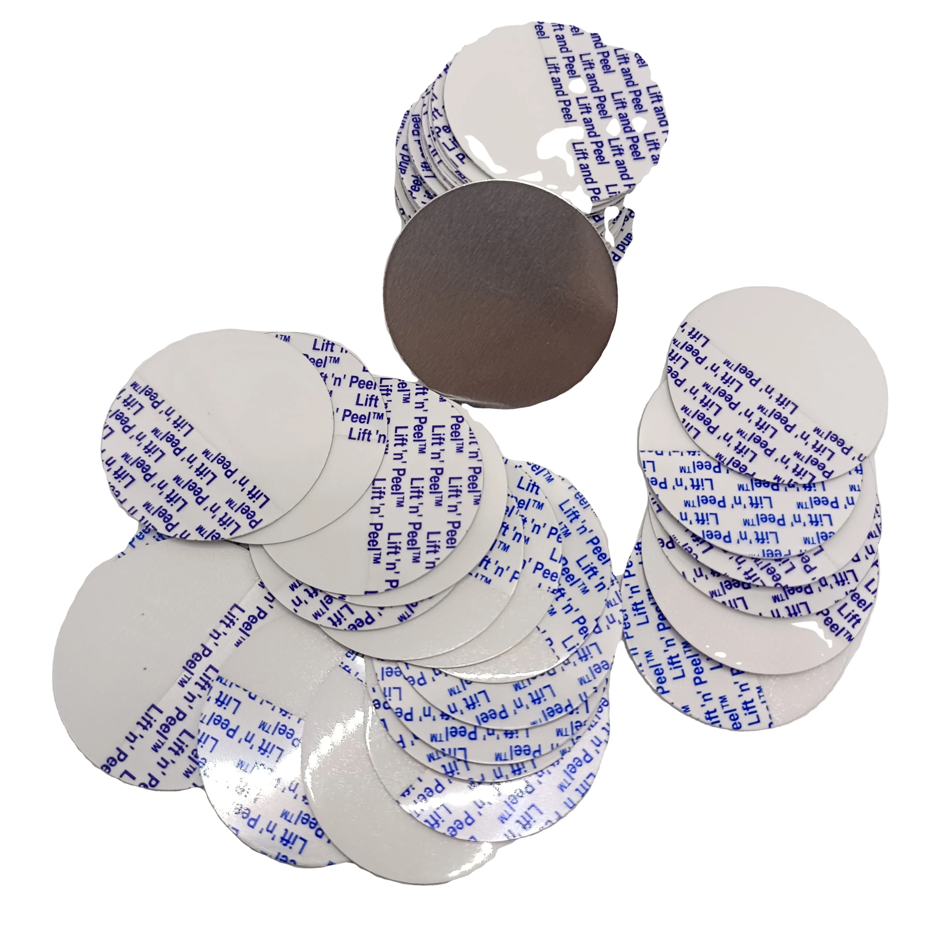 Lift N Peel easy Tear Aluminum Foil  Seal Liner Wad For PE/PET/PP/glass Bottles