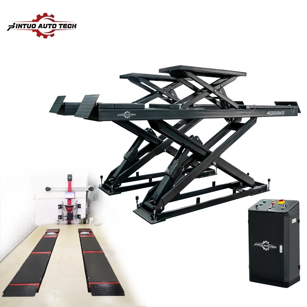 Jintuo Lengthened ramp suitable for low chassis of the car using a 1.4 m full rise scissor lift car lift