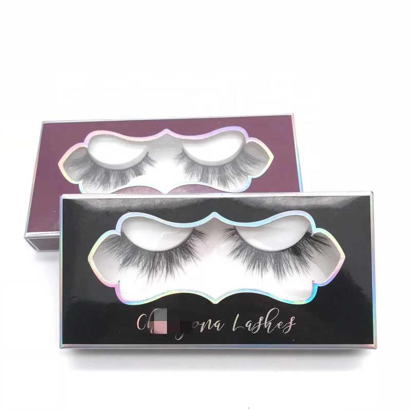 eyelash manufacturer custom your logo private label Strip Eyelash Glitter Package box