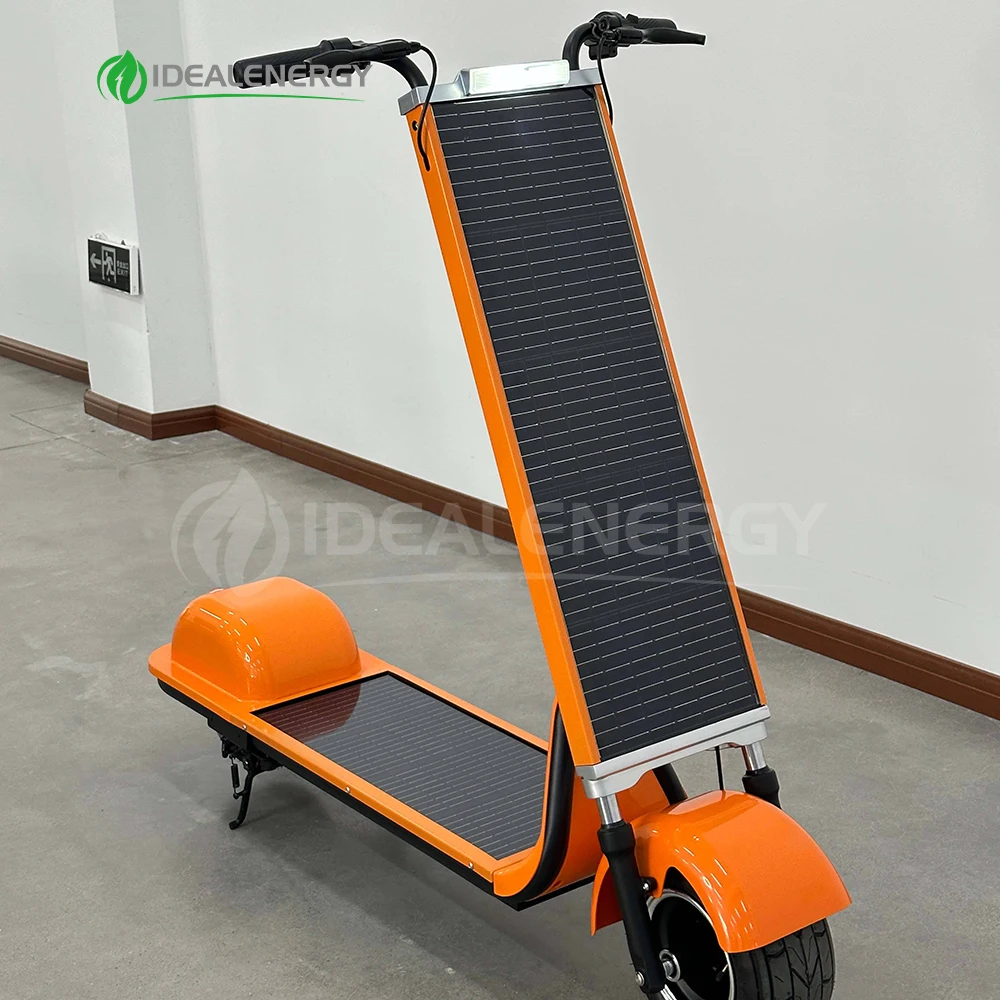 Conservation Original Kick Foldable Solar E Scooter Waterproof Weak Light Tech Pure E Electric Solar Scooter