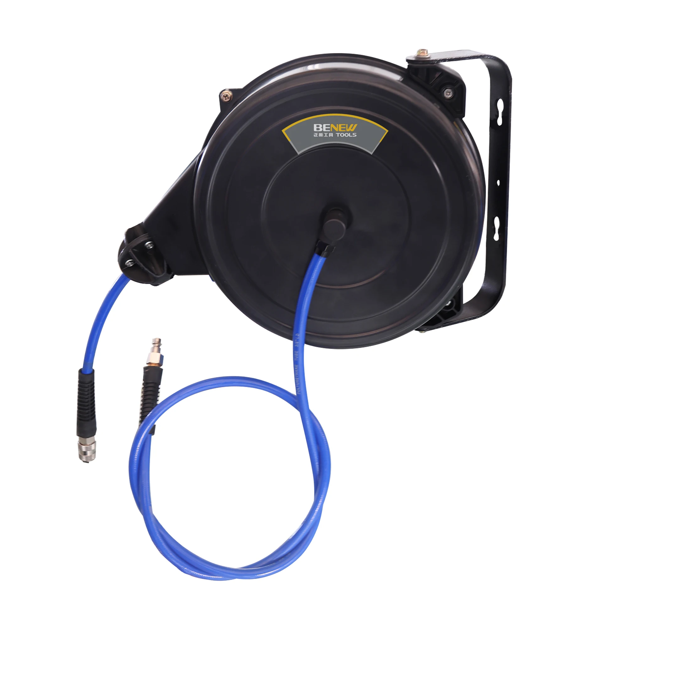 ZQ180-TW  18M Wall Mounted Retractable Steel Housing Air Hose Reel For Industrial Use