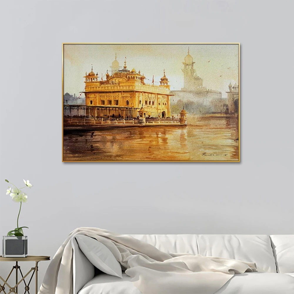 Высококачественные художественные работы Sikh Sikhism Guru Nanak Dev Ji домашний декор живопись