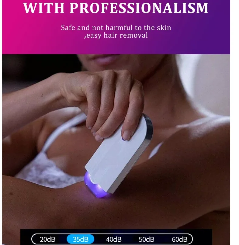 beauty equipment hair cutting portable smooth touch free sensor light safely shaver epilator painless hair removal machine