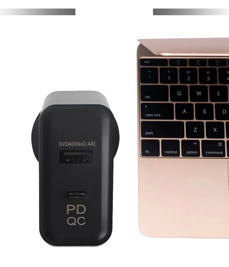  Блок питания с вилкой SAA на Usb Тип C 5 В 12 2 А 45 Вт сетевое зарядное устройство Pd для путешествий Qc3.0 Qc 3 0 адаптер pd Usb-c Type-c