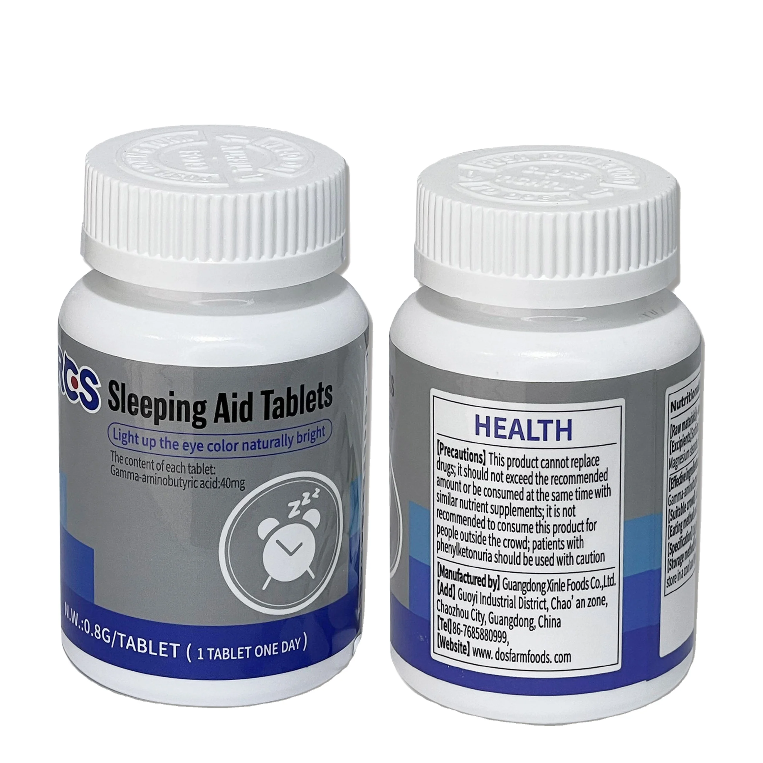 OEM ODM Sleeping Aid Tablets Light up the Eye Color Naturally Bright Healthy Candy Factory