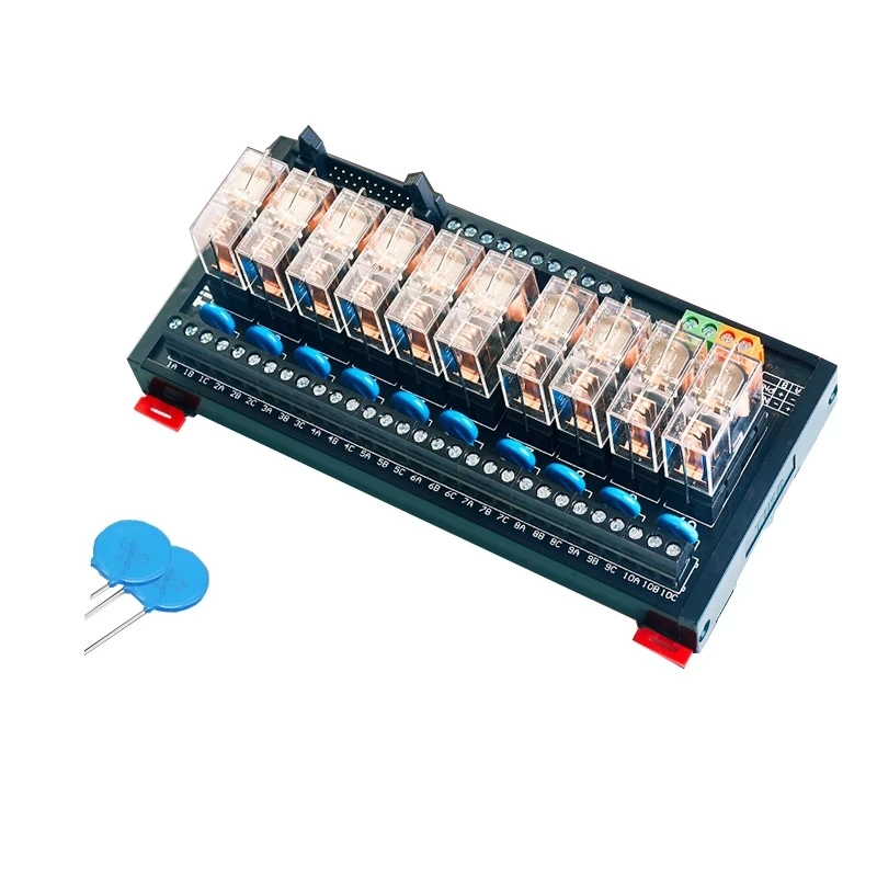12V 24V PLC Intermediate Relay Module 4/8/10/12/16 Way 220V NPN/PNP Universal Relay Module Control Board
