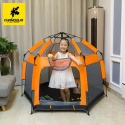 CHANODUG High Quality Double Layer Automatic Hydraulic Indoor Outdoor House Shaped Family Adult Kids Tent