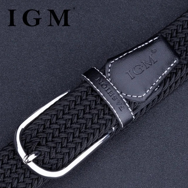 IGM Mens Women Unisex Elastic Fabric Braided Stretch Woven Jeans Cheap Belts