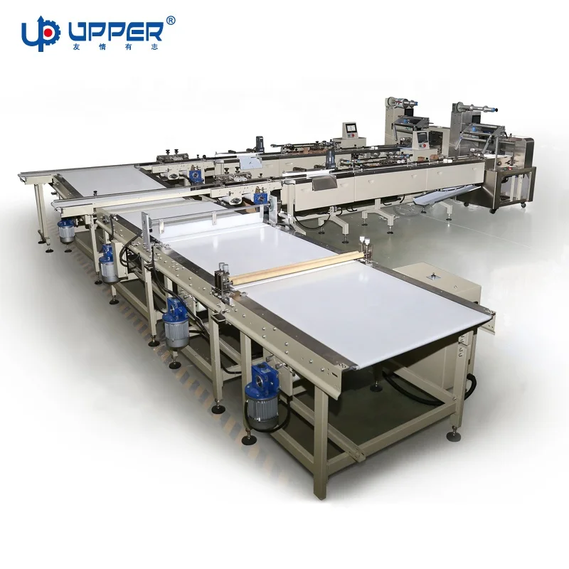 Foshan UPPER Food packaging production line automatic Package Machine For Packing Cake