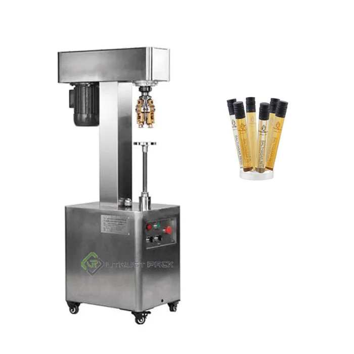 Semi-Automatic Wine Bottle Roll On Pilfer Proof Cap Sealing