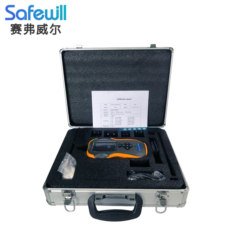 Портативный Многофункциональный Газовый Детектор safewiler H2S CO CO2 CH4 NH3 калибровочное оборудование аммиака с насосом ES60A детектор газа VOC