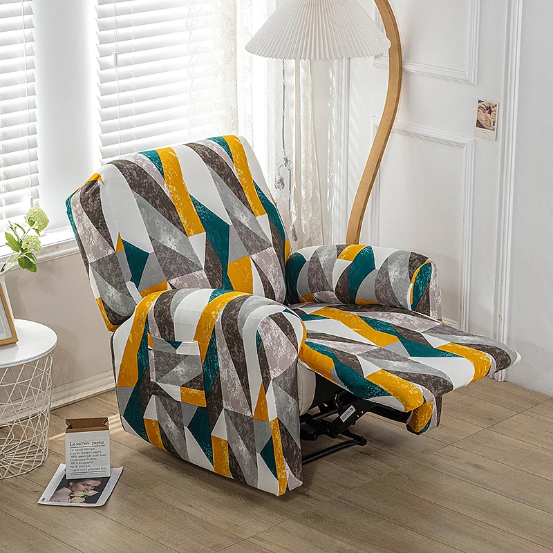 Wholesale Covers Sofa Printed Spandex Fabric Seat Recliner Stretch Elastic Sofa Cover