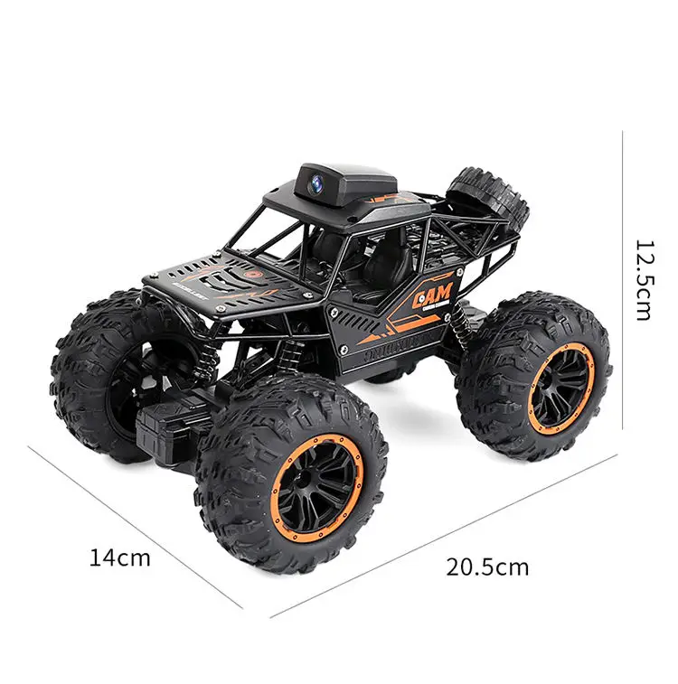 NG99 Remote Control Car with Camera Toy Factory Climbing Hand Toy Electric 12 Rechargeable Batteries Light up Charger Cable 1/16