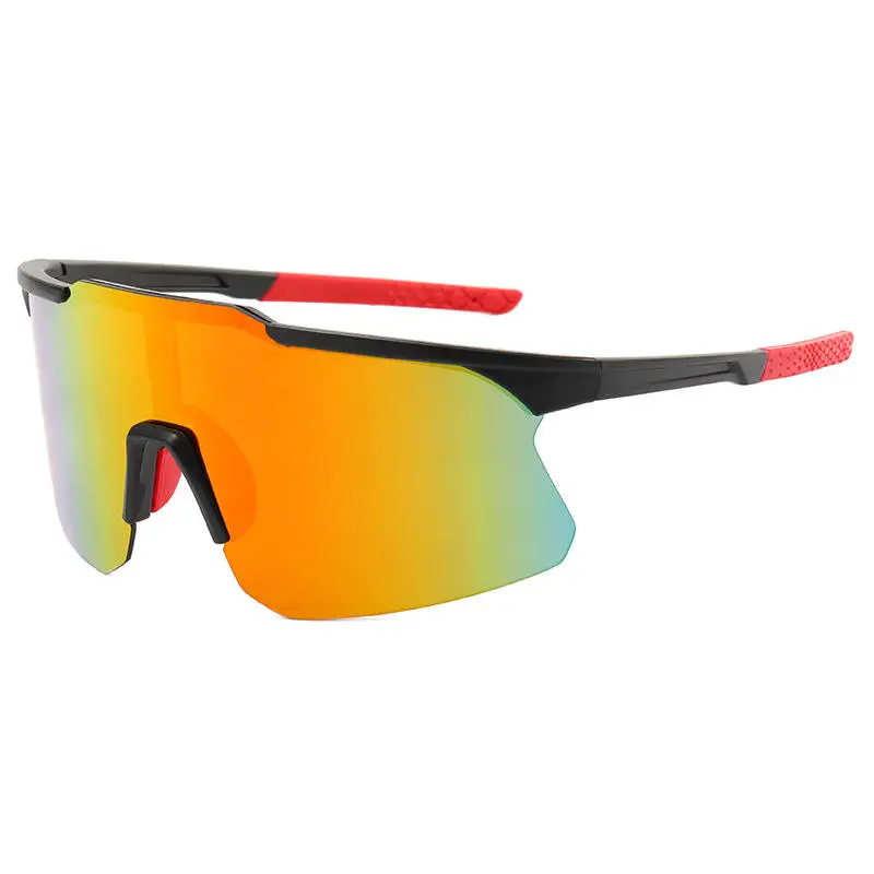 Customized Logo UV400 Oversize 10 Colors Mens Sports Eyewear Cycling Sunglasses