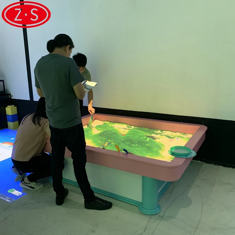 
Low investment and high return interactive sand table game augmented reality sandbox 