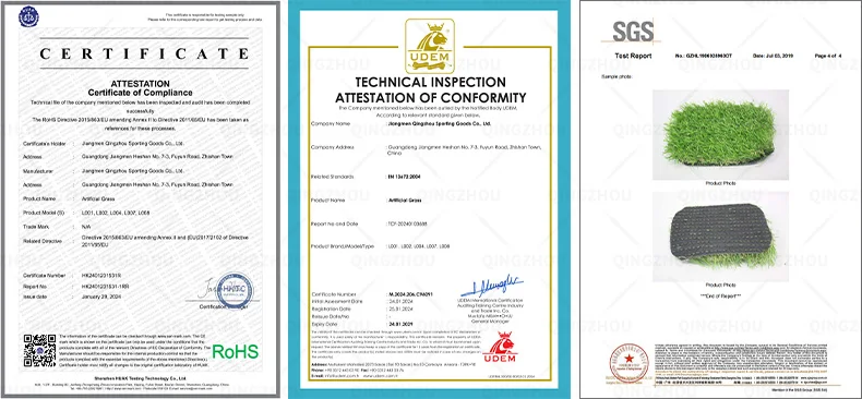 QINGZHOU artificial grass manufacturer landscape synthetic turf artificial dry grass yellow artificial grass synthetic lawn