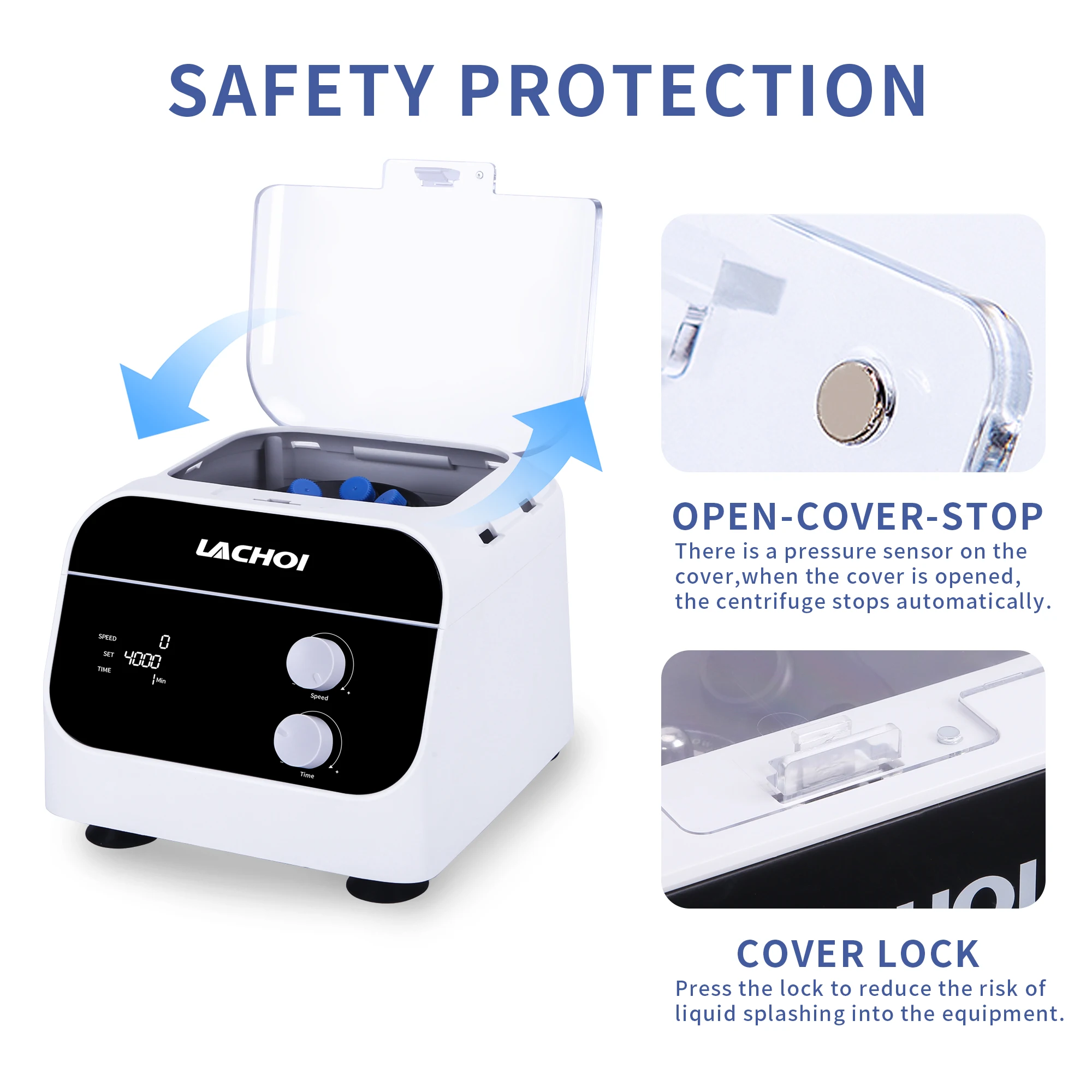 Manufacture 100-4000 rpm Speed Range Table Top Low Speed Laboratory Medical Prp Centrifuge