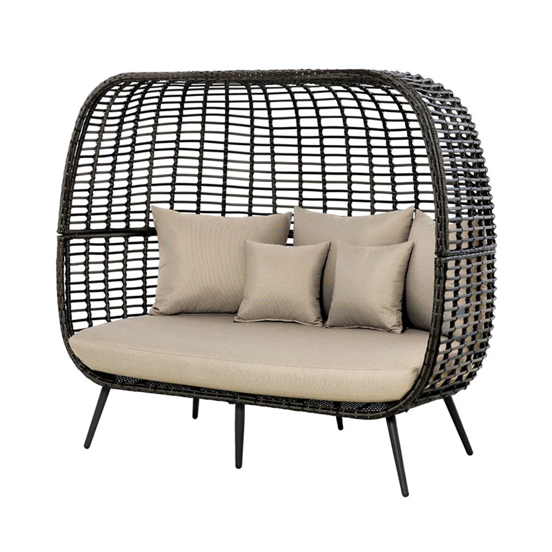 Hot Sale outdoor swing chair rattan swing chair double seat cheap egg swing chair