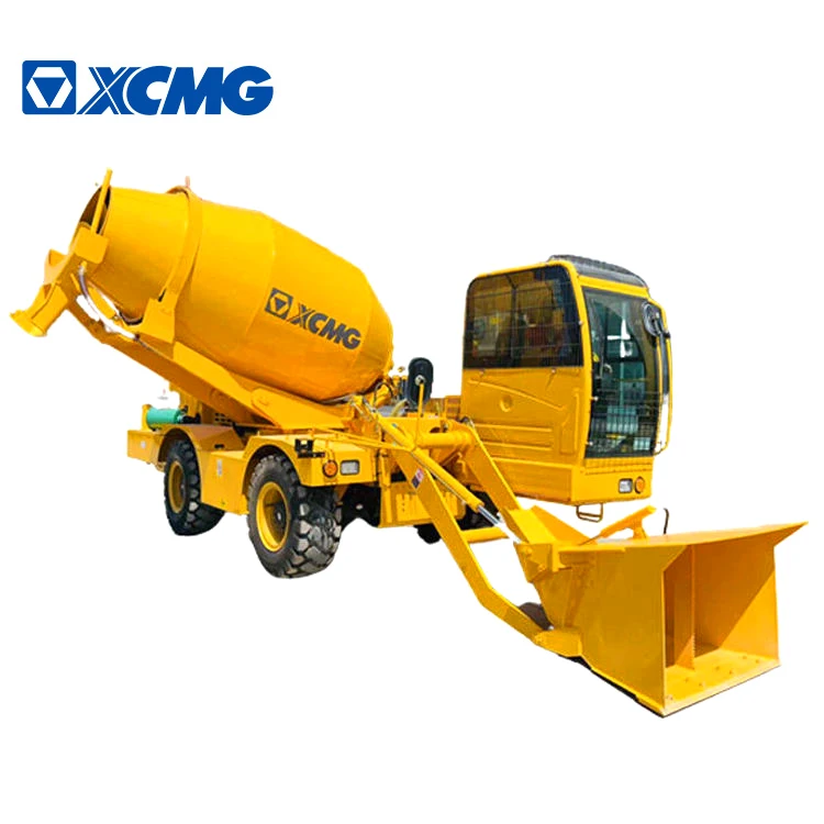 XCMG Manufacture 4cbm Mini Self Loading Mobile Concrete Mixer Truck SLM4 Price for Sale